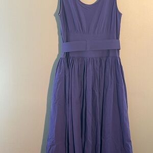 Impromptu cotton button down sleeveless dress